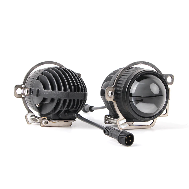 Für Ford Toyota Auto Led Scheinwerfer 12v 2 Zoll Nebel Licht Objektiv HD Glas IP67 Wasserdicht Weiß Gelb 6000K 3000K Mini Nebel Lampe 2,0