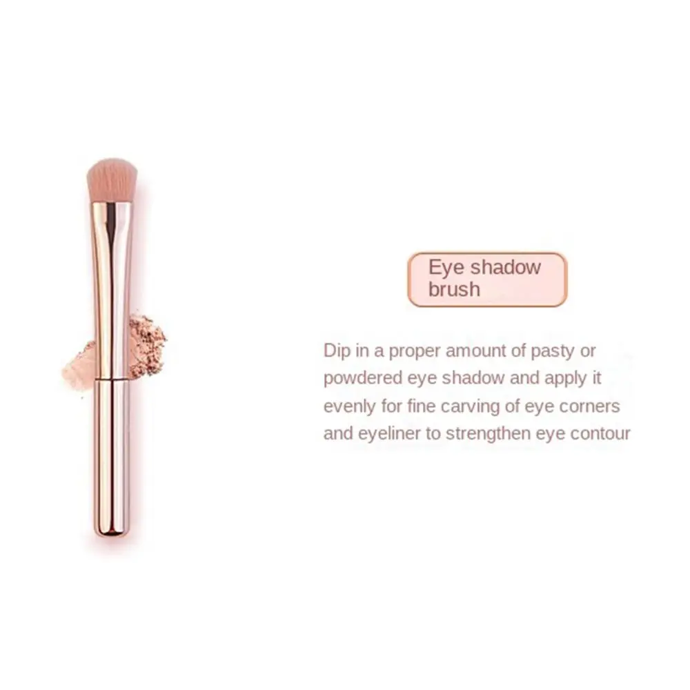 Splicing 5 in 1 Makeup Brush Dustproof Comfortable Handle Lip Gloss Brush Lip Liner with Protect Cap Concealer Brush MakeupTool