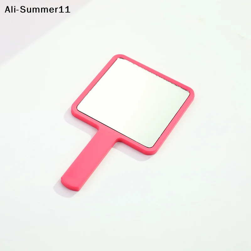 【S11】()1Pc 2025 New Handle Mirror Square Makeup Mirror Handheld Vanity Mirror Hand Mirror Makeup
