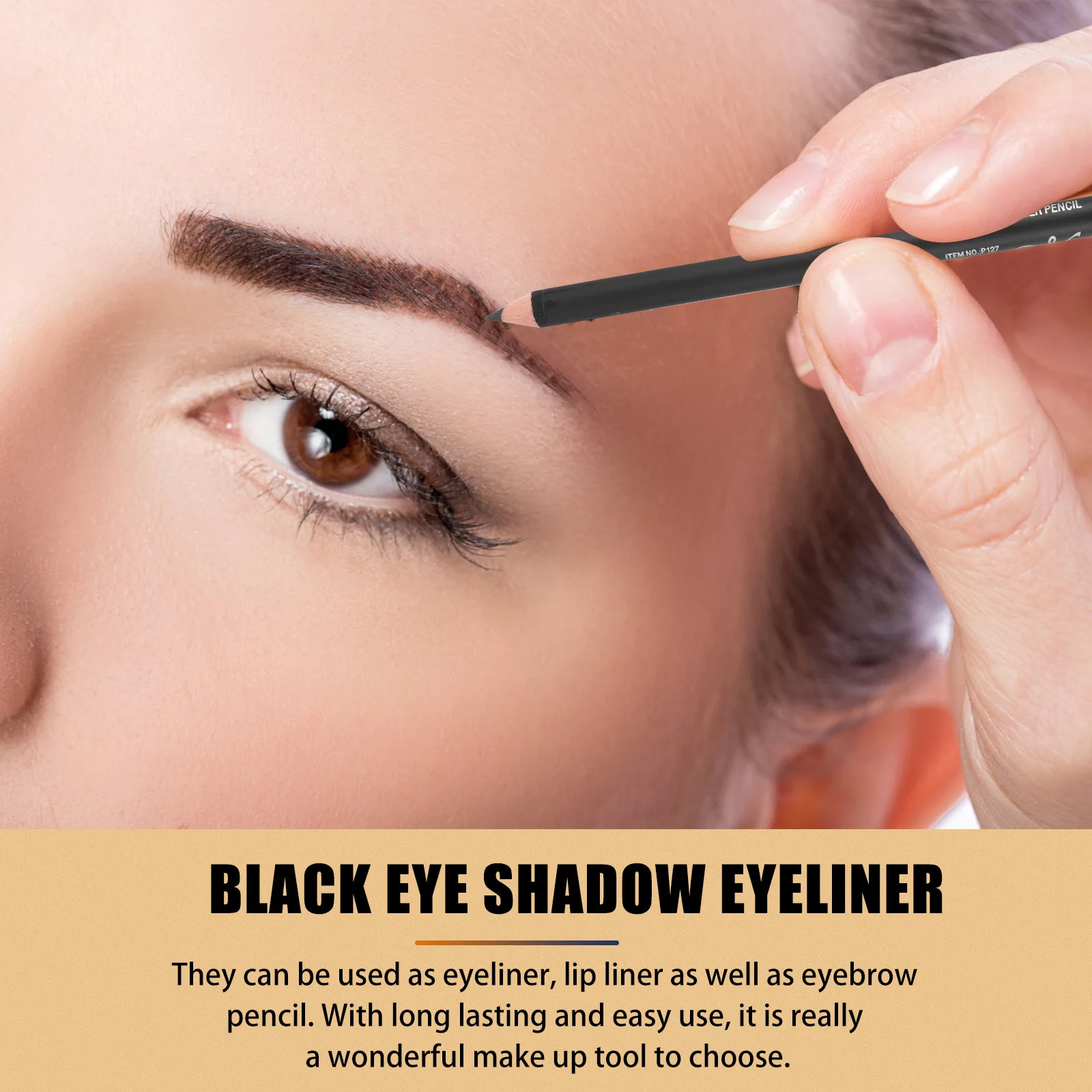 12 stuks make-up eyeliner waterdicht veegvast langdurige schoonheid aanbod wenkbrauwpotlood plastic meisje professioneel gebruik