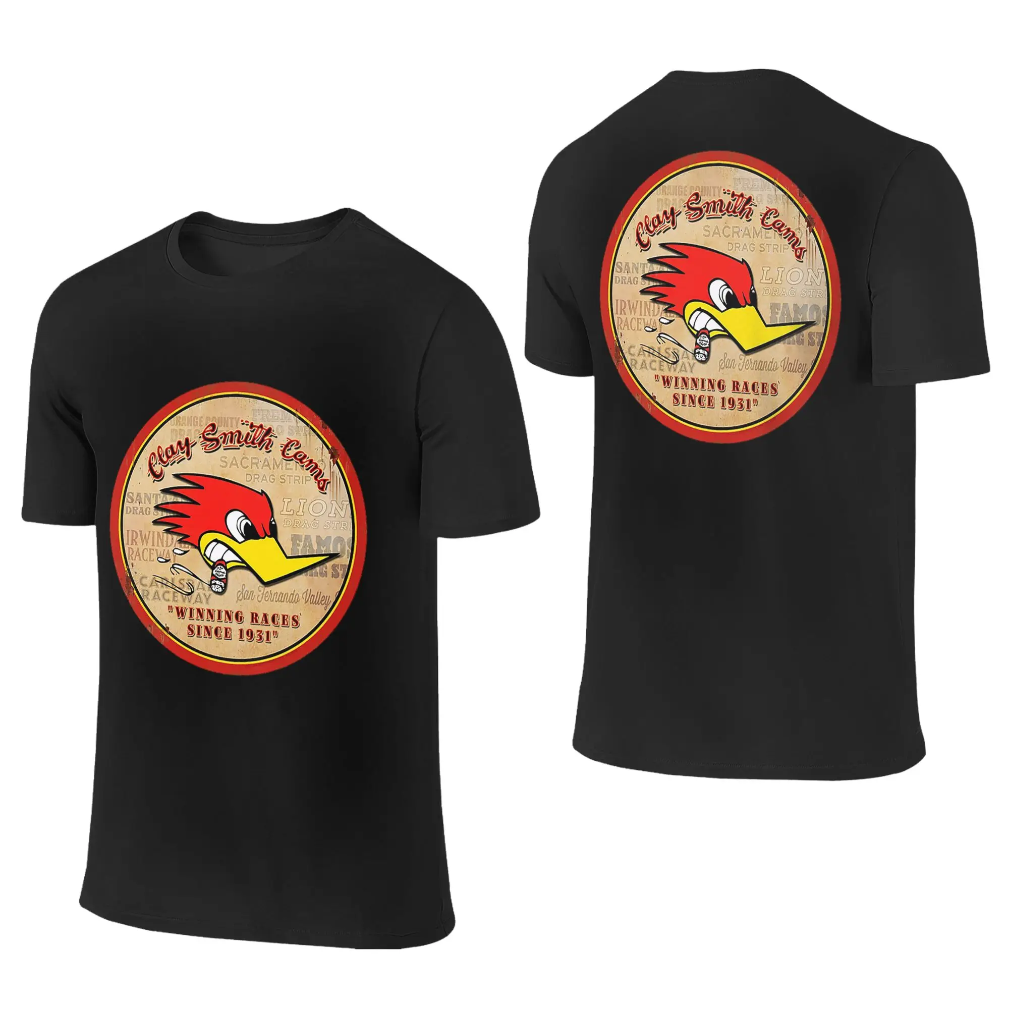 100% Cotton Street Mr.Horsepower Clay Smith Cams T-Shirt Men's Double Sided T Shirt Men Crew Neck Summer Shirts Tops S-6XL