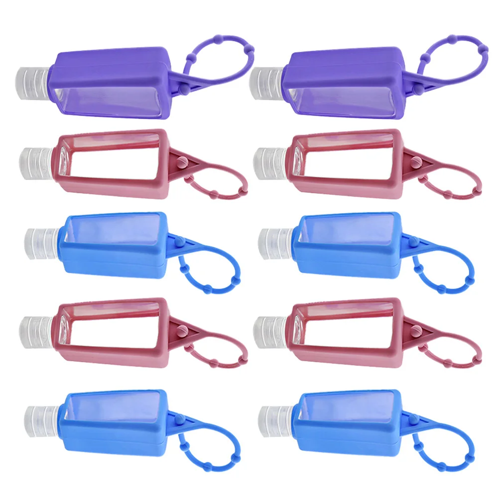 

10pcs Empty Travel Bottles Silica Gel Containers Squeezable Suitable for Cosmetics Gels Lotions Durable Portable Colorful Skin