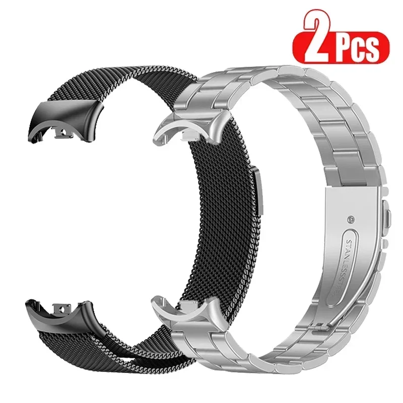 For Xiaomi Mi Band 8 9 NFC Strap Magnetic loop for Xiaomi Smart Band 8 9 Metal Watchband Correa Band 8 Bracelets Stainless Steel