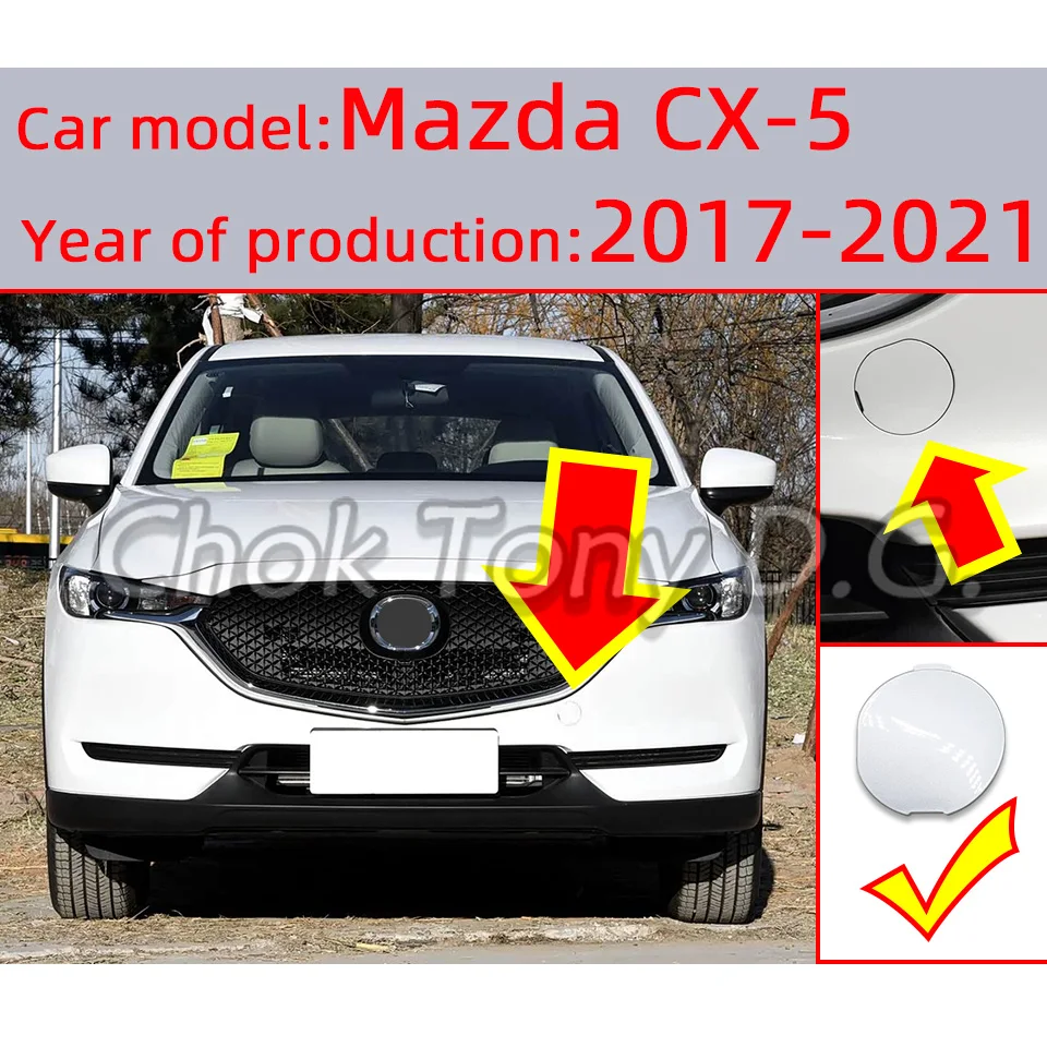 For Mazda CX5 CX-5 KE 2017 2018 2019 2020 Front Bumper Towing Hauling Hook Cover Lid Car Acccessories Tow Cap Garnish Painted