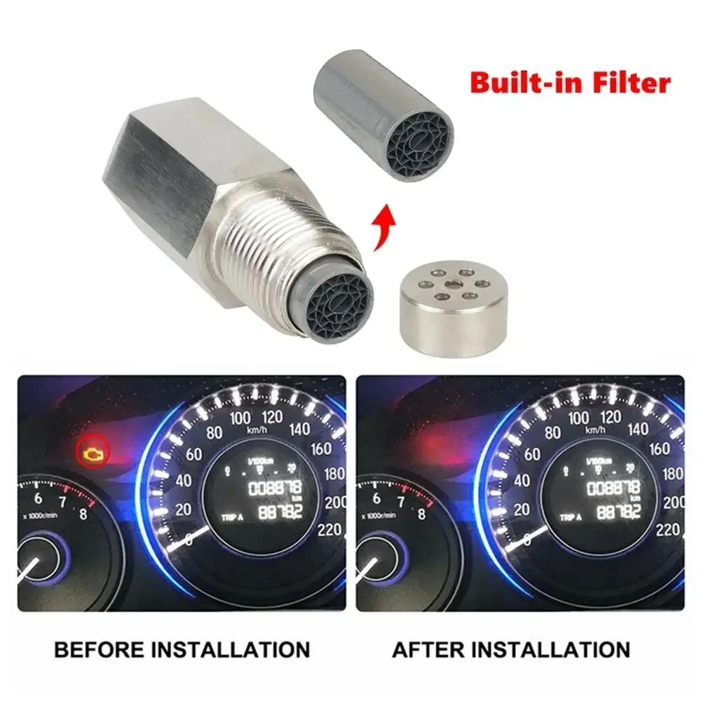 P0420 P0430 العالمي O2 الاستشعار فاصل محول M18X1.5 تحقق ضوء المحرك CEL محفز صغير لرمز الخطأ #5