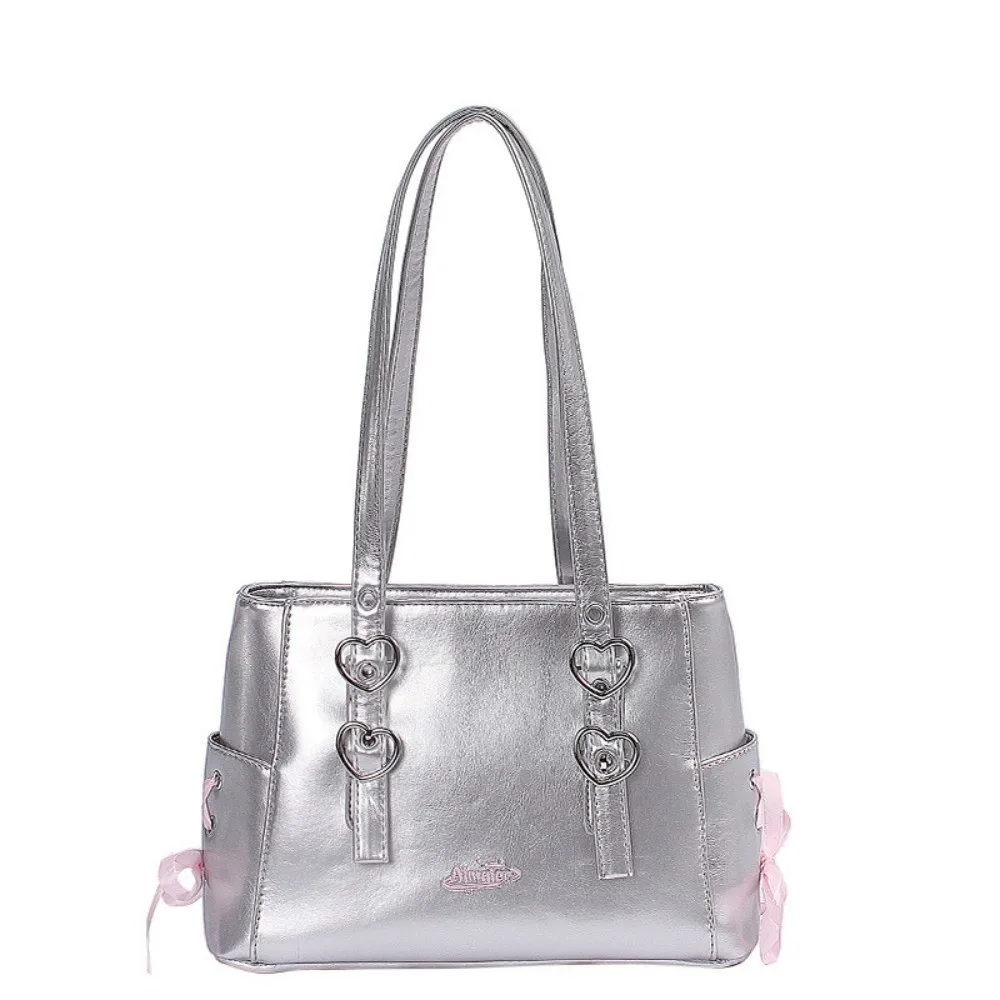 

Casual High End Ribbon Shoulder Bags PU Leather Large Capacity Bow Tie Backpack Versatile Sweet Women's Handbags Ladies