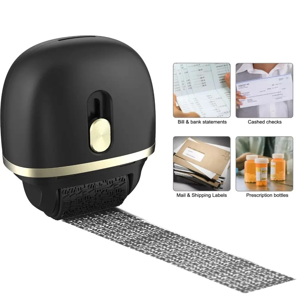 Multifunction Identity Protection Roller Stamps Privacy Protection Mini Privacy Graffiti Cover Seal Security 2.5CM Roller