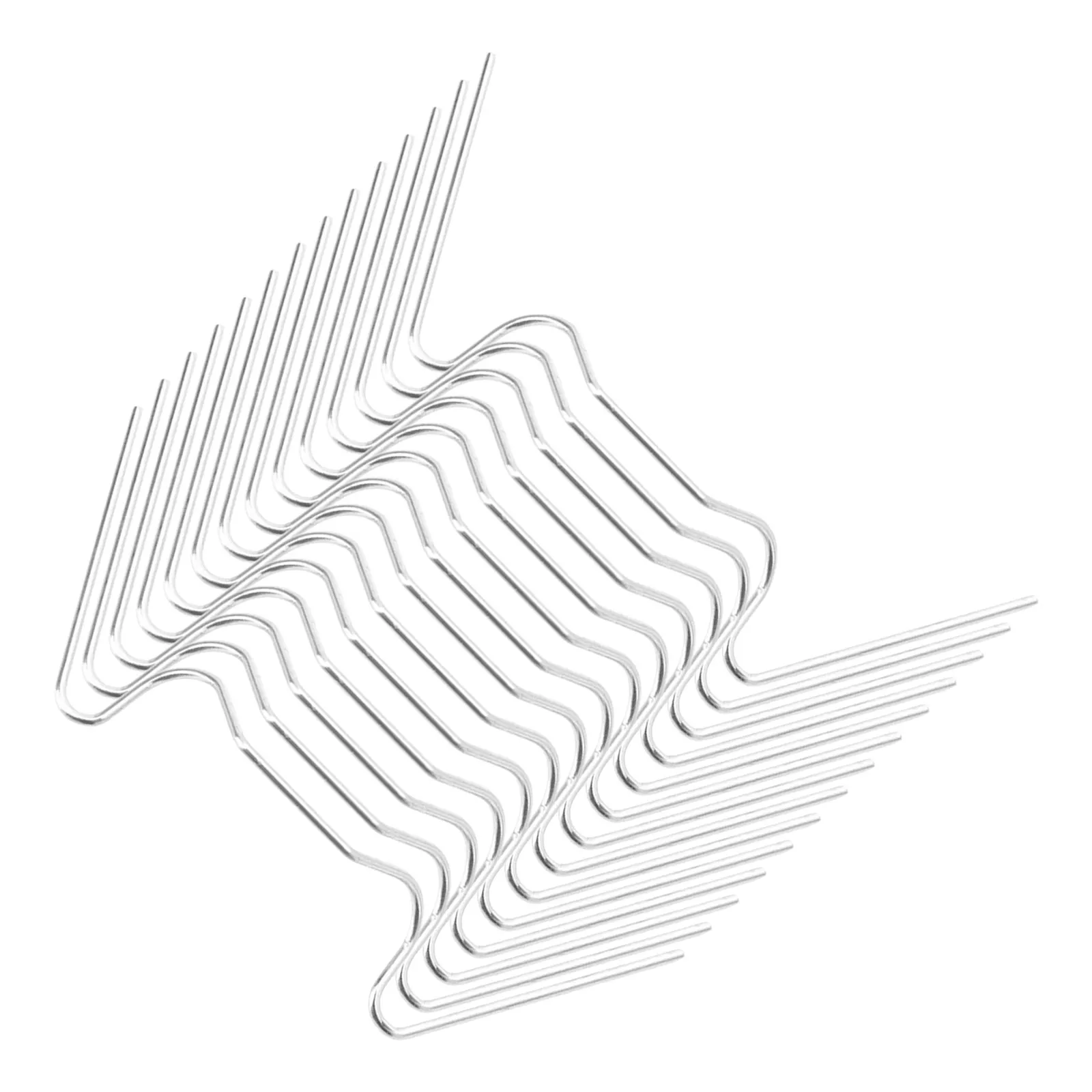 

50 шт. зажимов W-образной формы из нержавеющей стали для стекла теплиц, простые в установке, без ржавчины, с гладкими краями, безопасные для стеклянных панелей