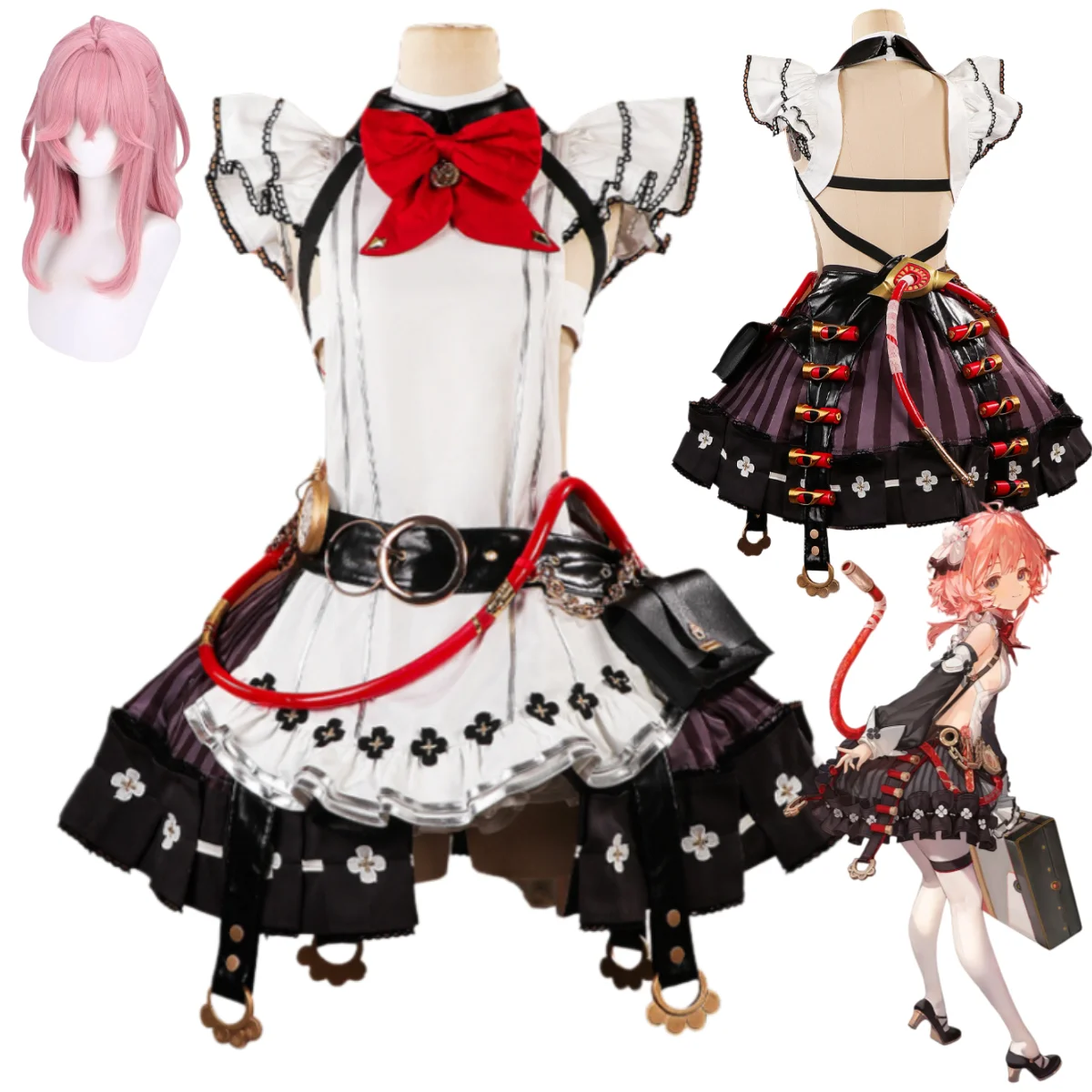 Accessories With Watch - Disfraz de Cosplay de Anime Silver