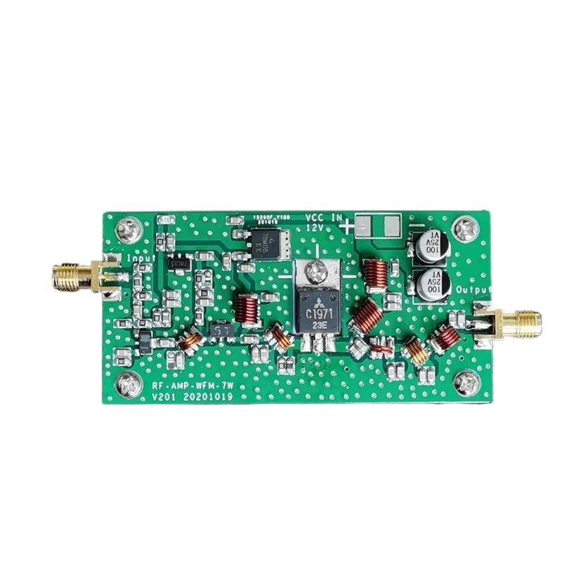 

7W FM Power Amplifier High Frequency Power Amplifier 65-110MHz Input 0.1mW (Finished)