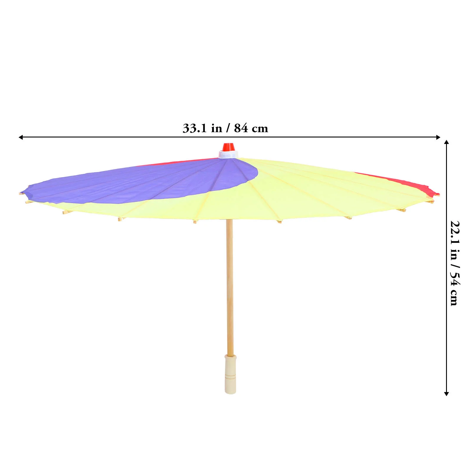 

1pc Silk Umbrella Decorative Wood Handle Japanese Style Wedding Bridal Shower Photo Prop Cloth Material Durable Long Use Fine