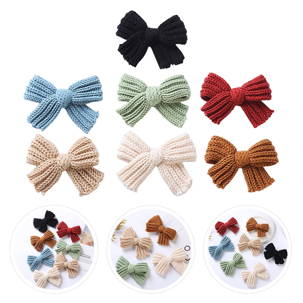 

7Pcs Bowknot Hair Clips Decorative Barrettes Lovely Hair Accessories for Birthday Party Gift Bow Barrette