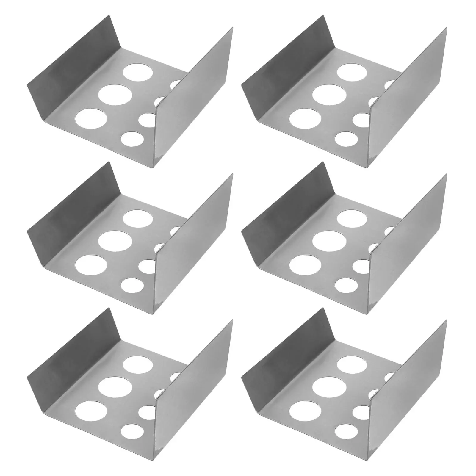 

6Pcs Modern Tattoo Pigment Holder Stainless Steel Ink Cap Stand for Tattoo Ink Mixing Workflow Efficiency Pigment Organizer