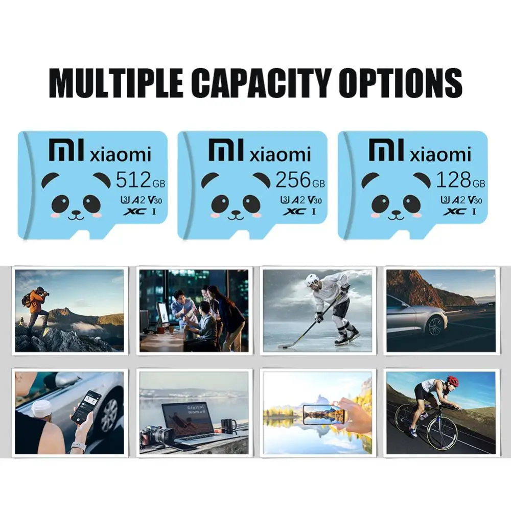 XIAOMI mijia Memory SD Card 128GB 256GB 512GB High Speed Class10 SD Flash Card For Smartphone Table PC Camera Flash Mini SD Card