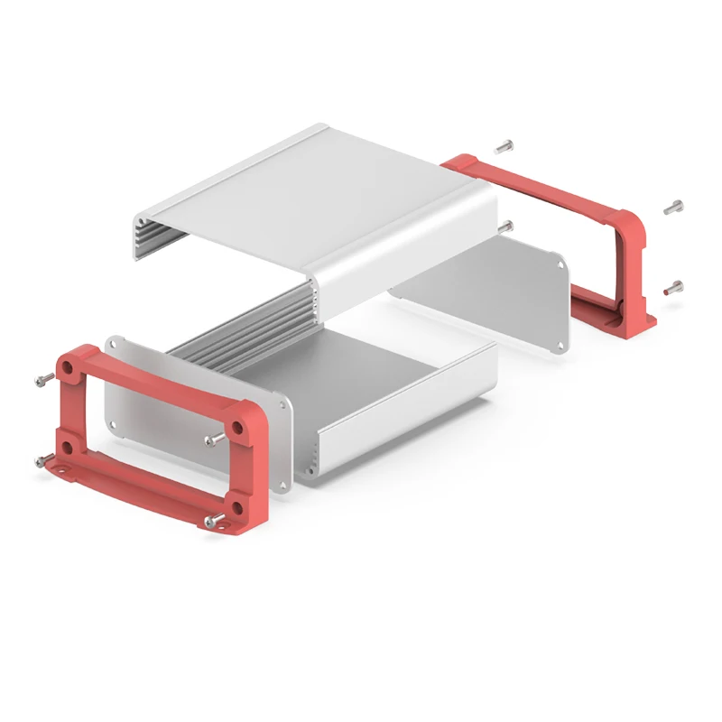 Electronic Enclosure Box Rail Transit Aluminium Instrument Housing Custom Anodized Industrial Equipment Enclosure K16 110*50MM