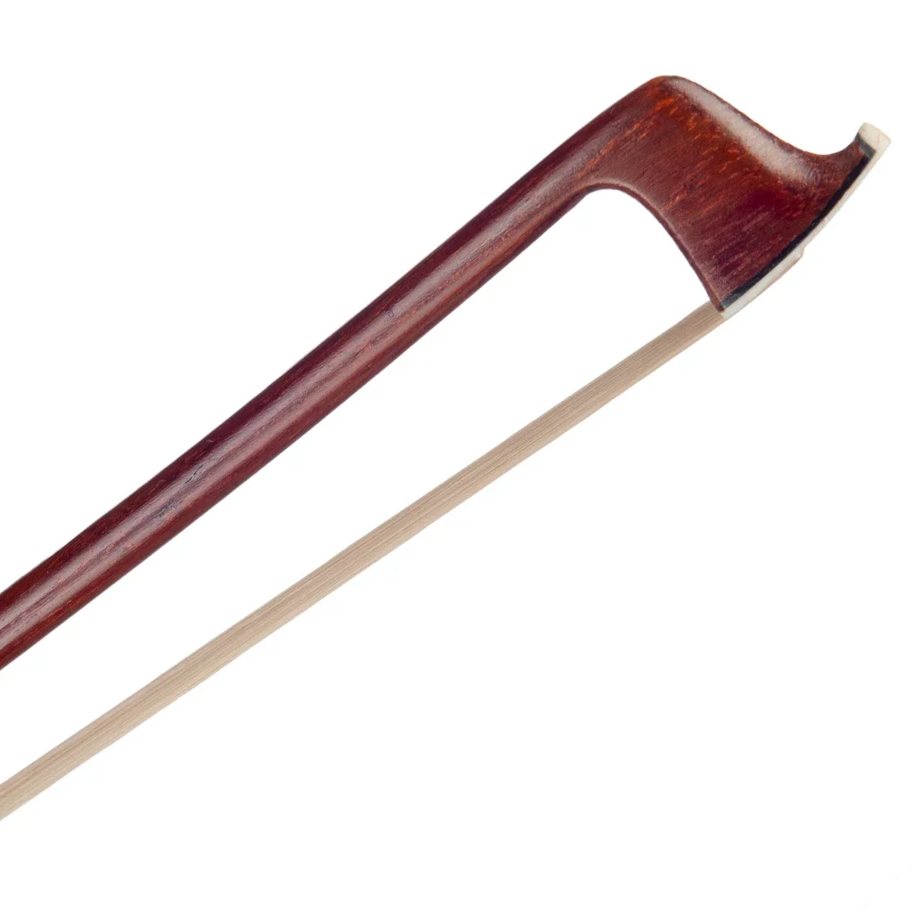 LOOK 4/4 Brazilwood Violin Bow Brazilwood Round Stick Mongolia Horsehair W/Ebony Frog Durable Bow Violin/ Fiddle Bow