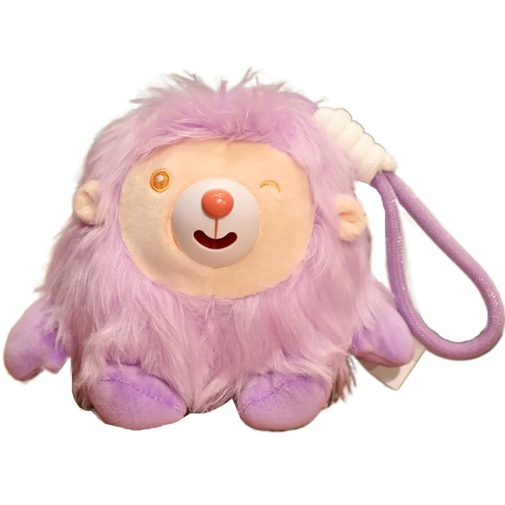 

Stick Out Tongue Animal Plush Pendant Stuffed with Sound Plush Doll Pendant Funny Design Animal Plush Doll Keychain Bag Pendant