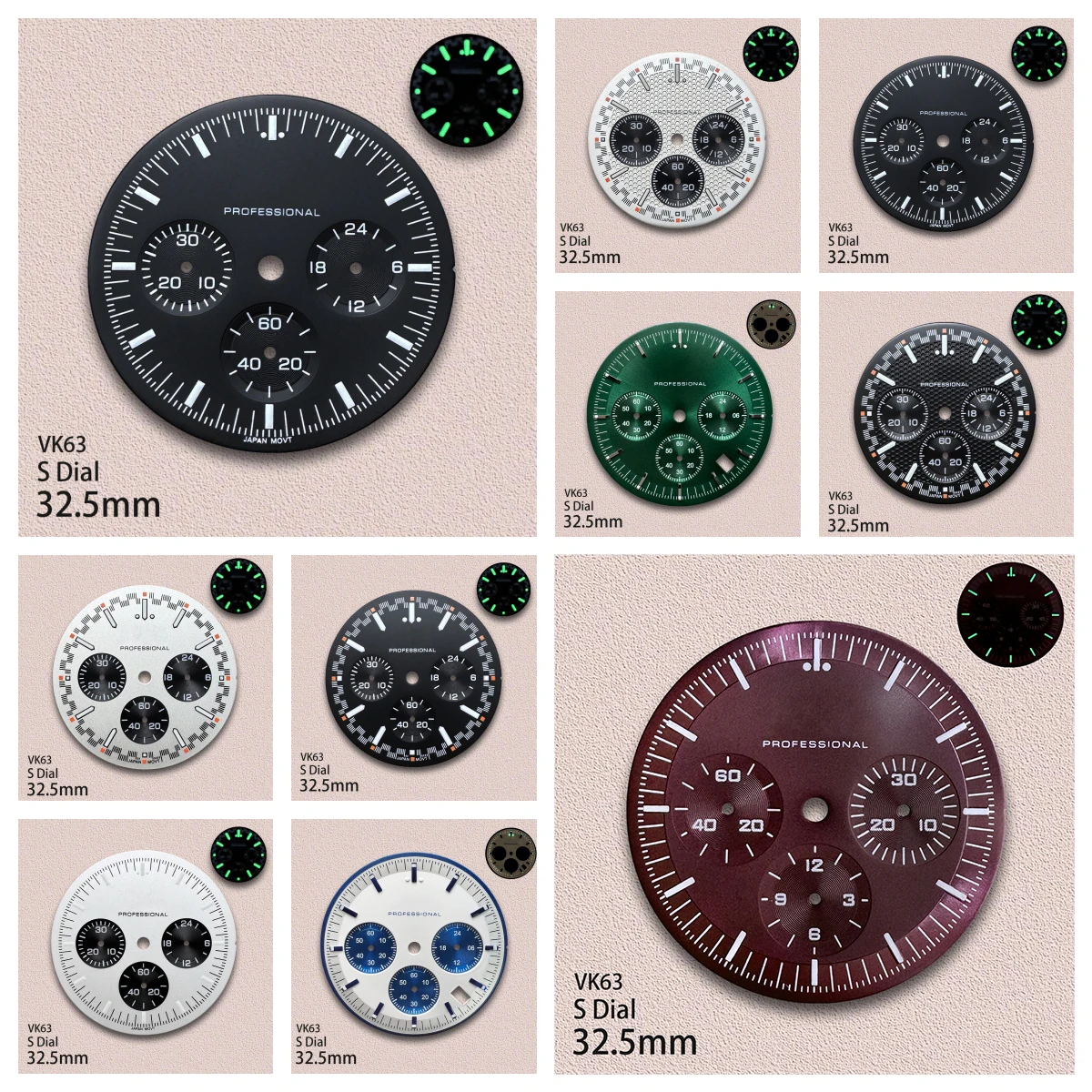 32.5Mm S Logo Dial …