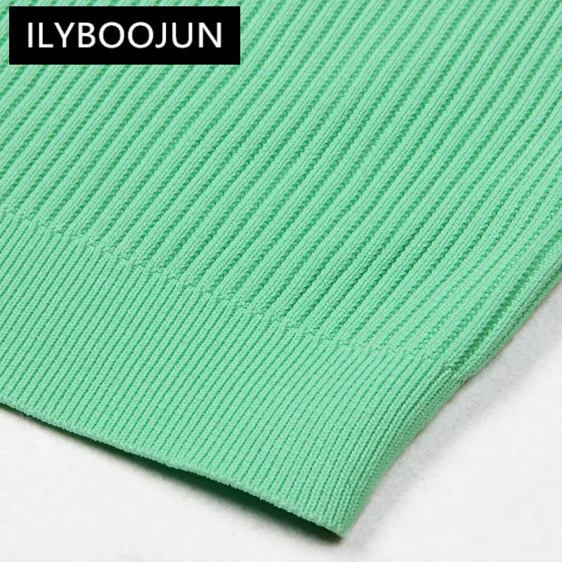 Four Colors Of High Elastic Knitted Fabric Half High Collar Shoulder Button Up Short Sleeves Slim Fit And Casual Women Pullover