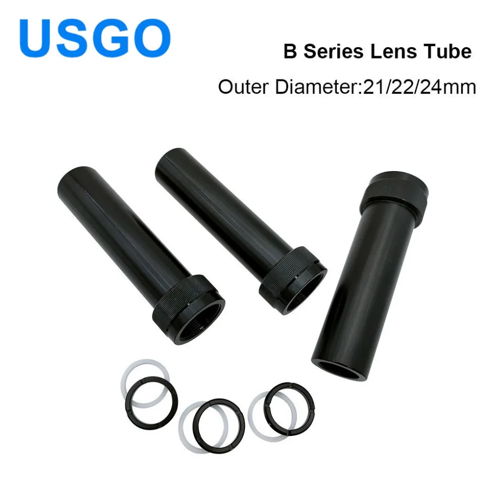 USGO CO2 Lens Tube Outer Diameter 21/22/24mm for Lens Dia.20mm for CO2 Laser Cutting Machine