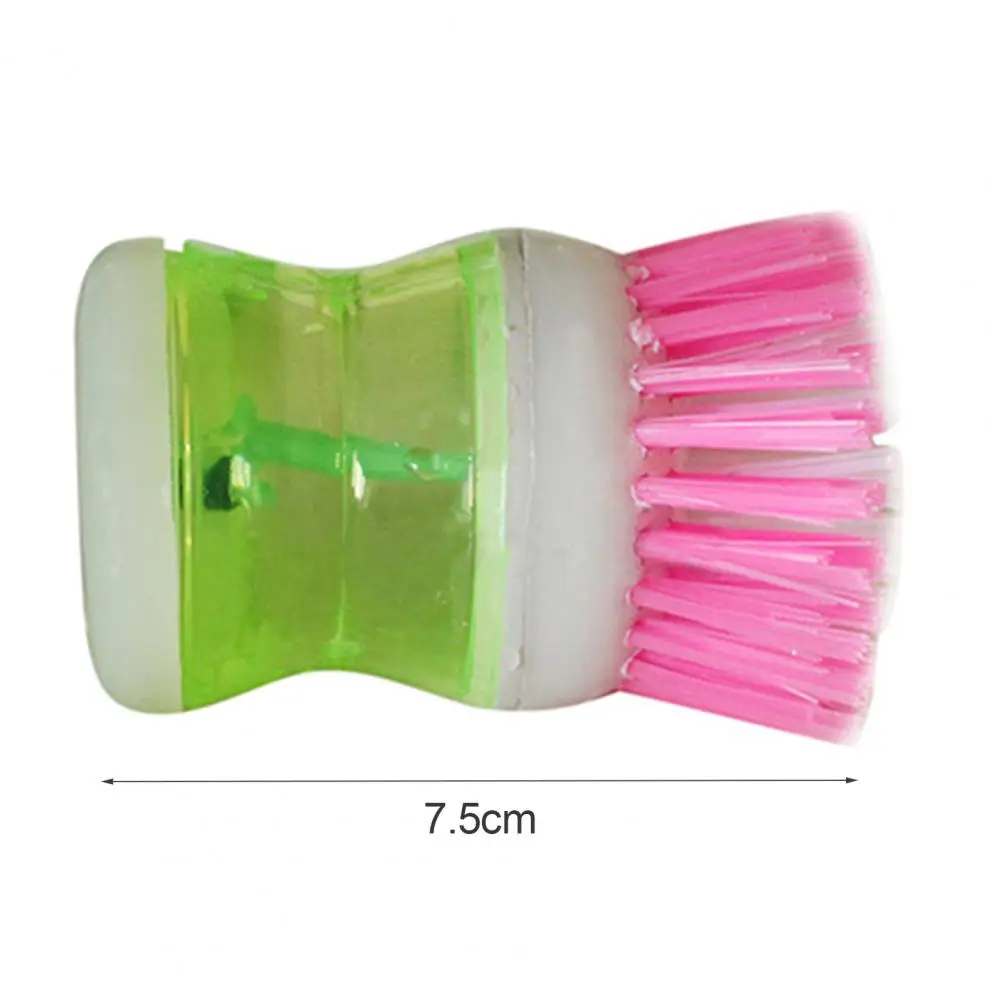 1Pc Kitchen Wash Tool Pot Pan Dish Bowl Palm Brush Scrubber Cleaner Kitchen Washing Utensil With Automatic Soap Liquid Dispenser