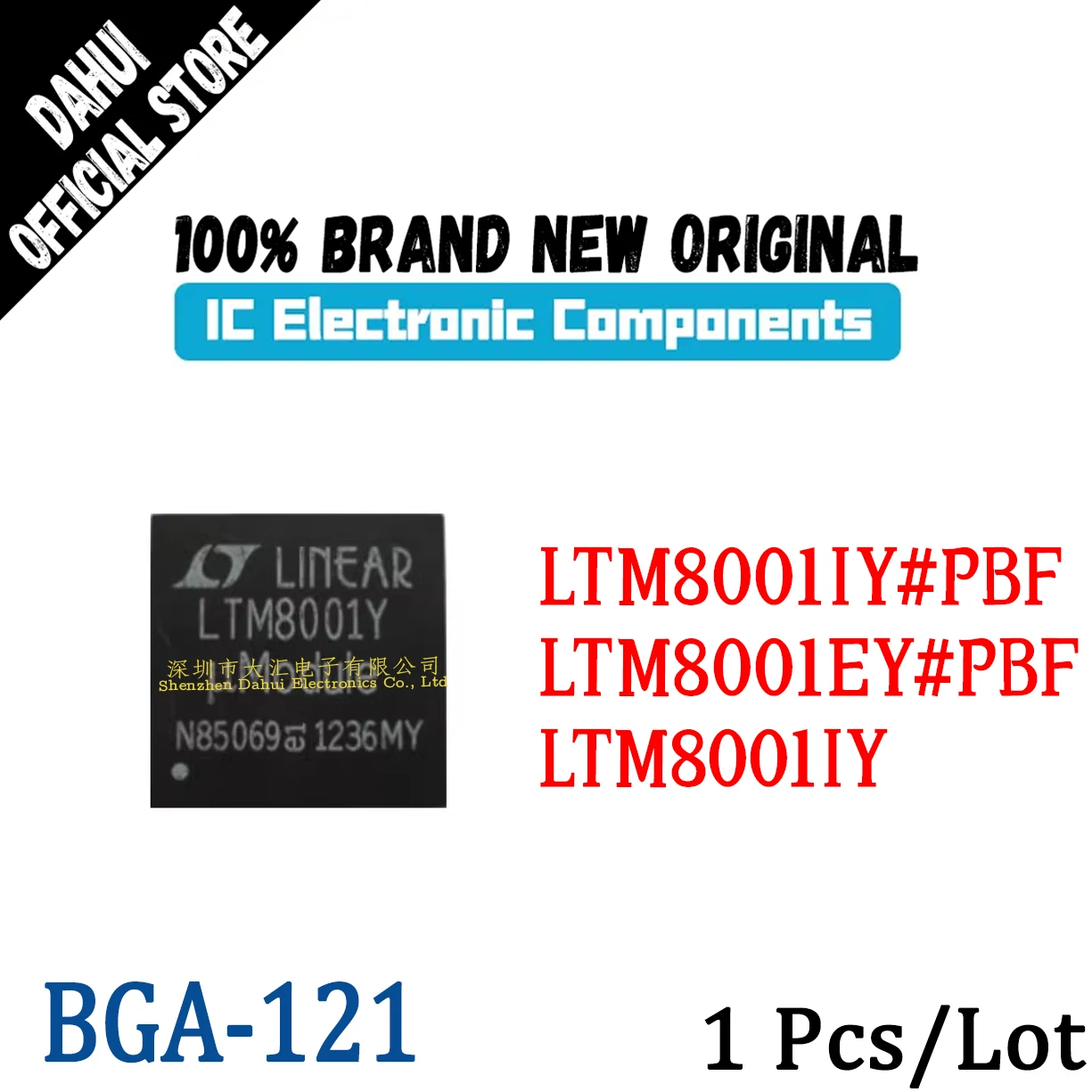 

LTM8001IY#PBF LTM8001EY#PBF LTM8001IY LTM8001EY LTM8001Y LTM8001 BGA-121 IV/EV the same chip IC new original