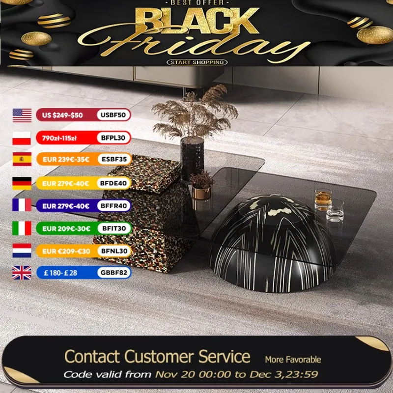 

Glass Aesthetic Coffee Table Living Room Sets Storage Nordic Side Table Modern Design Unique Mesa De Centro Sala Furniture