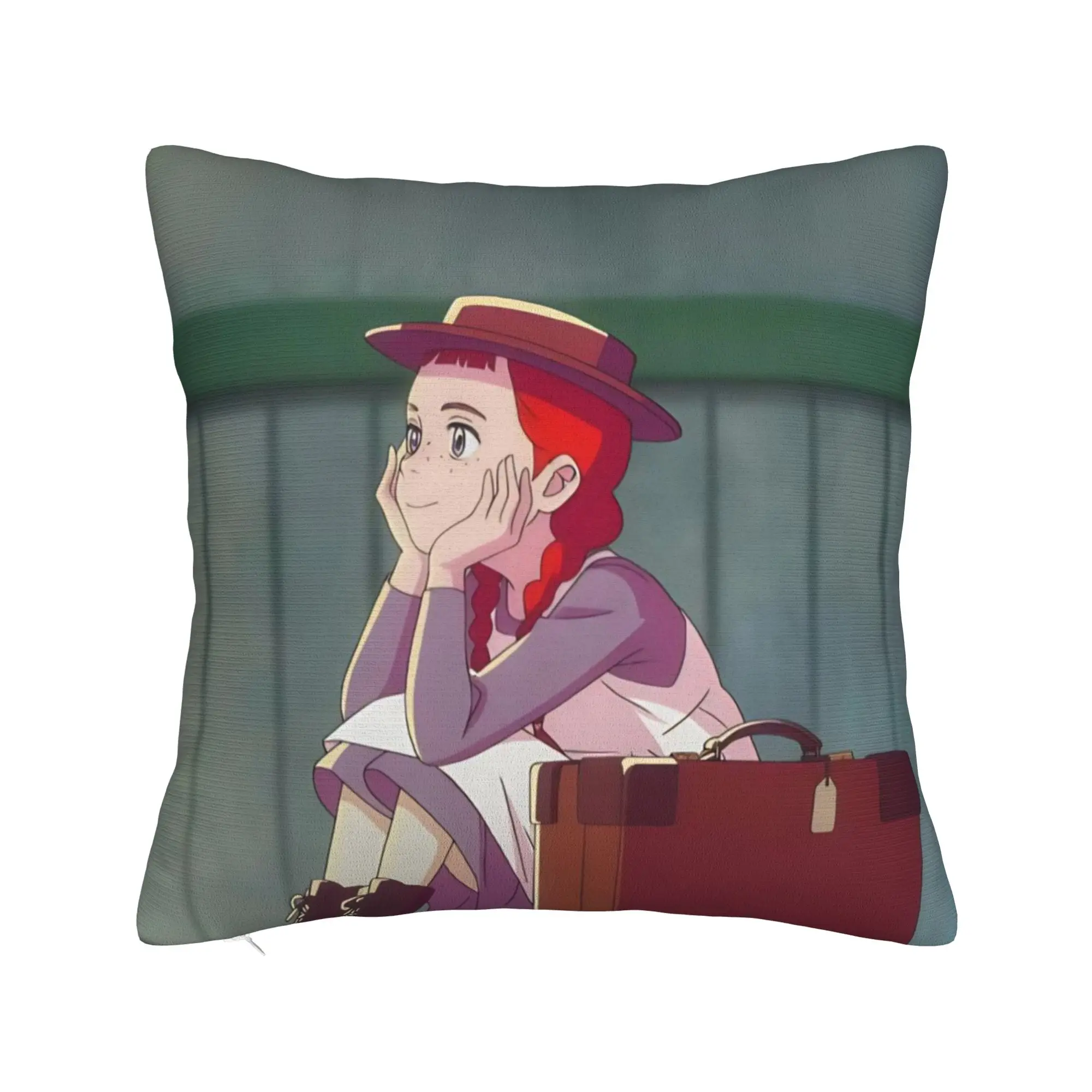 A-Anne Shirley Cartoon Pillowcases Merch Printing Cushion Cover Decorative  Pillow Case Cover Chair Multi-Size