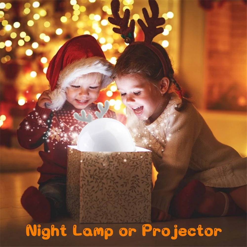 Starry Sky Projector Night Light With Speaker Remote Controller Rechargeable Rotate Colorful Star Lamp Kids Baby Birthday Gift