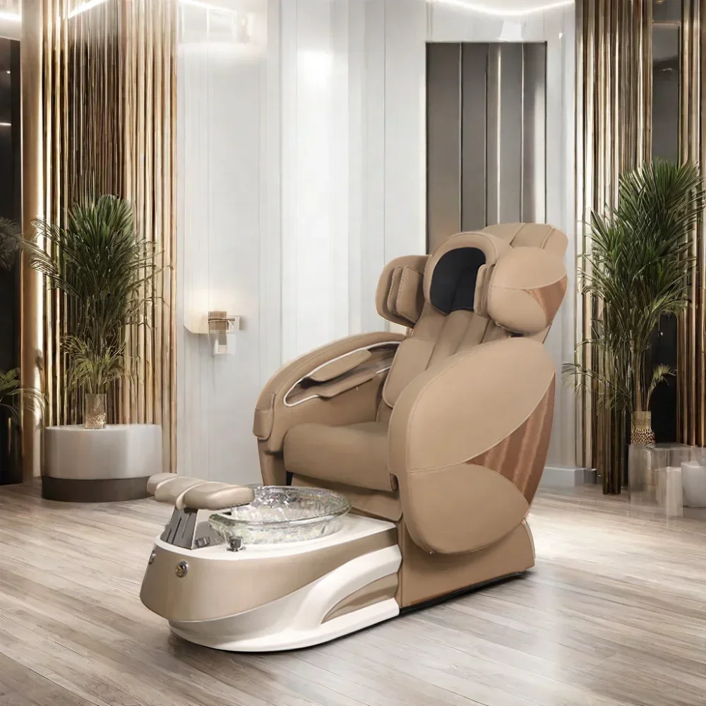 

Healthtec 2023 New Hot Luxury Full Body Massage Manicure Pedicure Spa Chair For Nail Salon