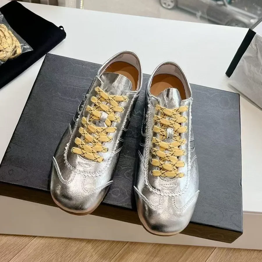 

2026 new early spring genuine leather Forrest Gump shoes casual versatile sports shoes retro lace up German training shoes
