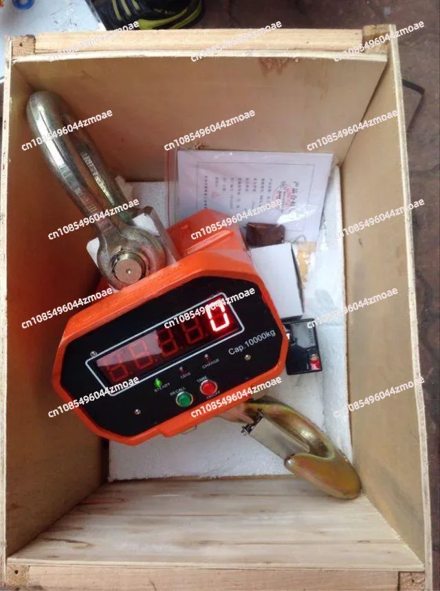 Nueva báscula electrónica de grúa de impresión inalámbrica 1T2 toneladas báscula de 3 ganchos báscula de grúa de 5 toneladas balanza de grúa 3T10T