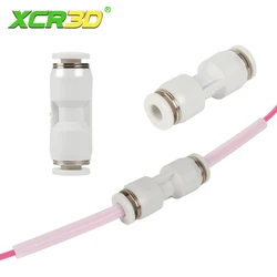 3pcs 3D Printer PTFE Pneumatic Fitting Tube Connector 1.75mm Filament Extruder Quick connector for Bambu Lab X1 X1C X1E P1P P1S