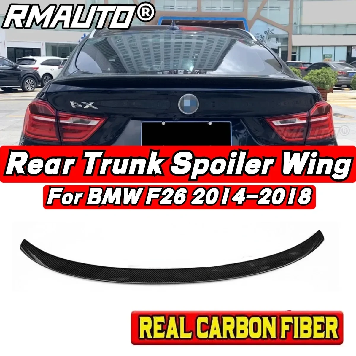 

BMW F26 Car Rear Trunk Spoiler Modification Part Car Rear Spoiler Wing For Bmw F26 X4 2014 2015 2016 2017 2018 Car Accessories