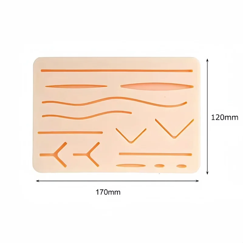 1Set Medical Students Suture Practice Kit Surgical Training with Skin Pad Model Tool Set Educational Teaching Equipment