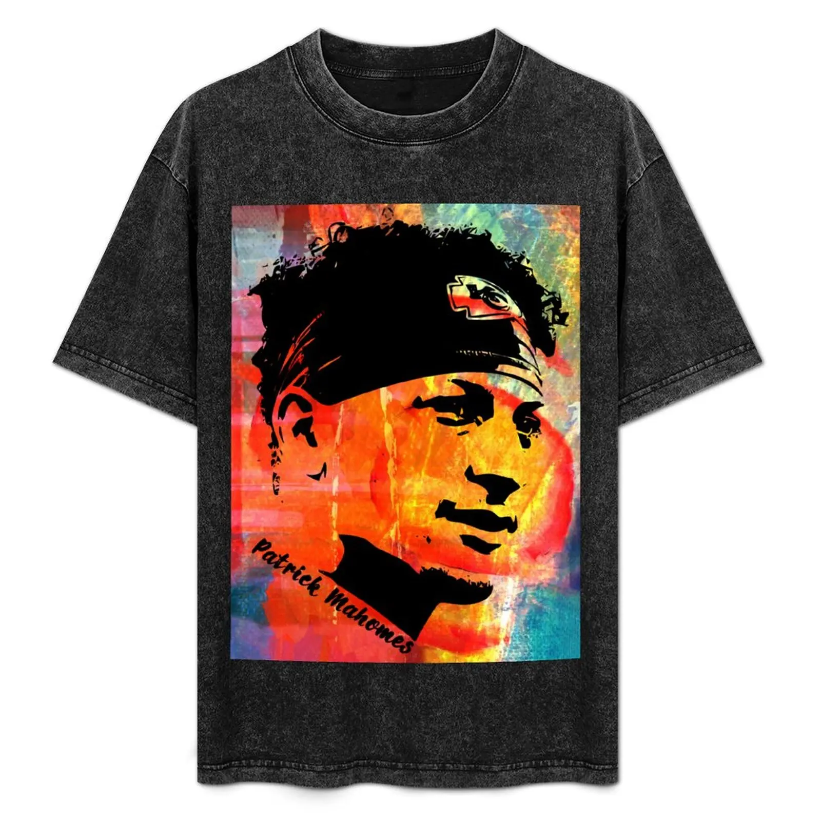 

Mahomes Abstract Painting Art T-Shirt animal prinfor boys oversized t shirt mens designer clothes