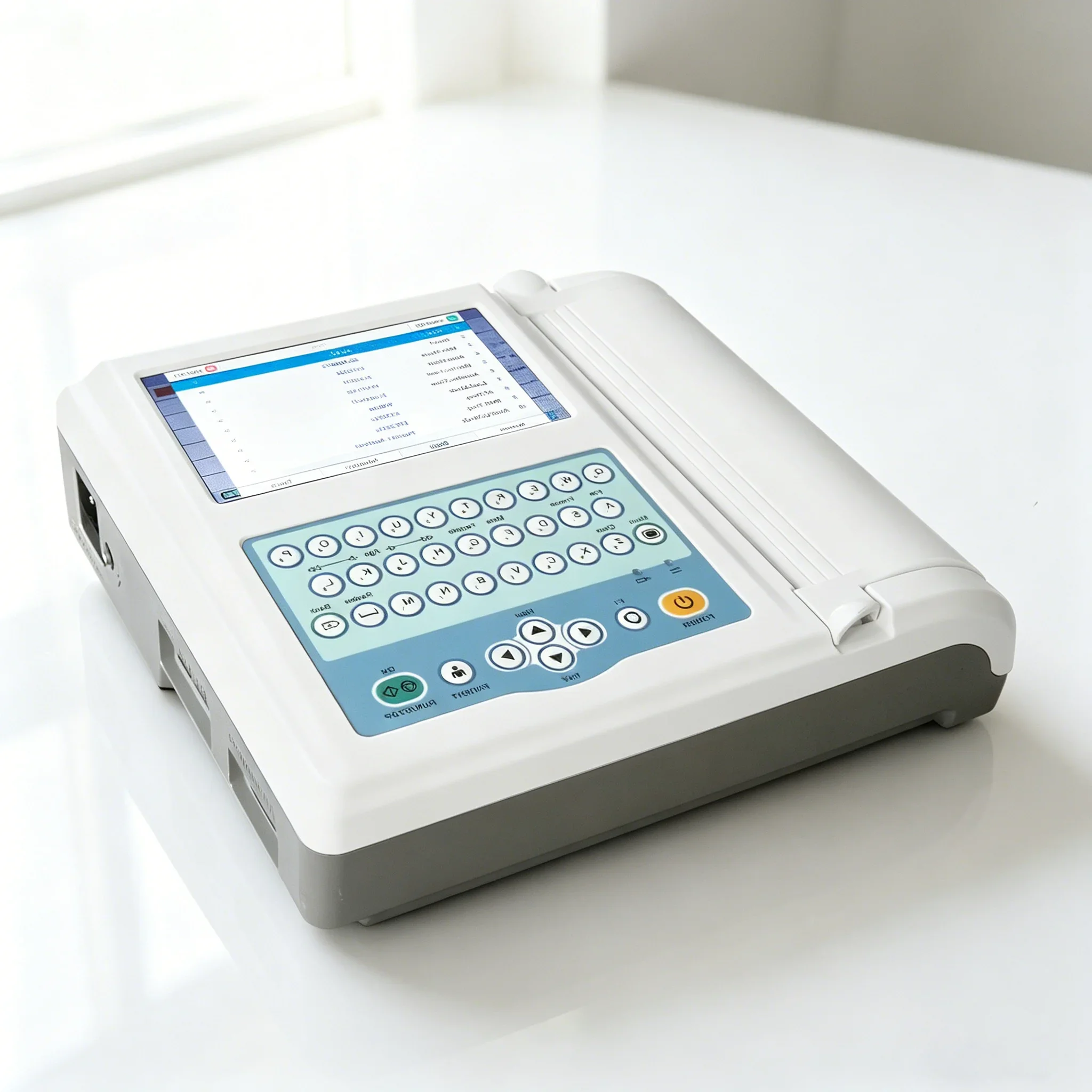 Hospital Instrument USB Storage Printing Patient    Cardiograph Machine Electrocardiograph Monitor with Recharge  le Battery