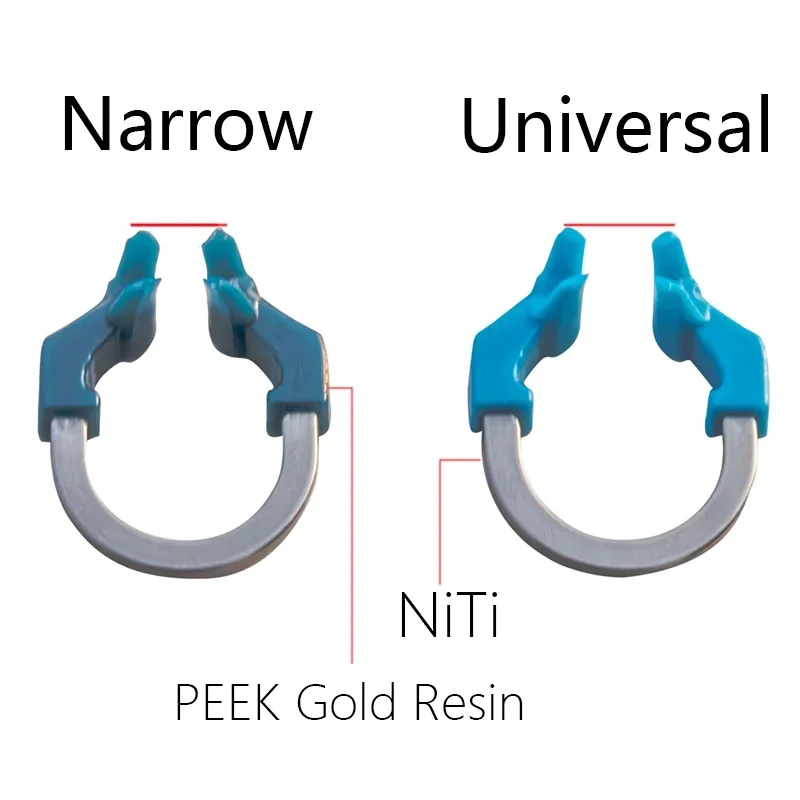 Bandas de matriz Dental NITI, anillo de abrazadera de matrices de Metal, sistema de matriz contorneada seccional, anillo de sujeción de titanio y