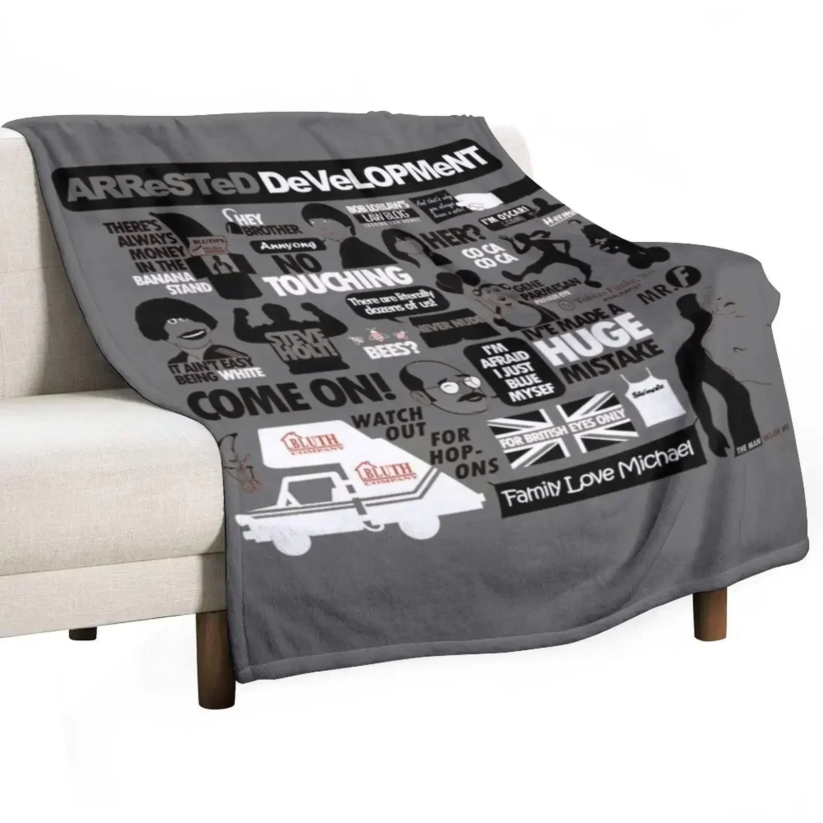 Arrested Development Throw Blanket blankets ands funny gift Bed Soft Plush Plaid cosplay anime Blankets