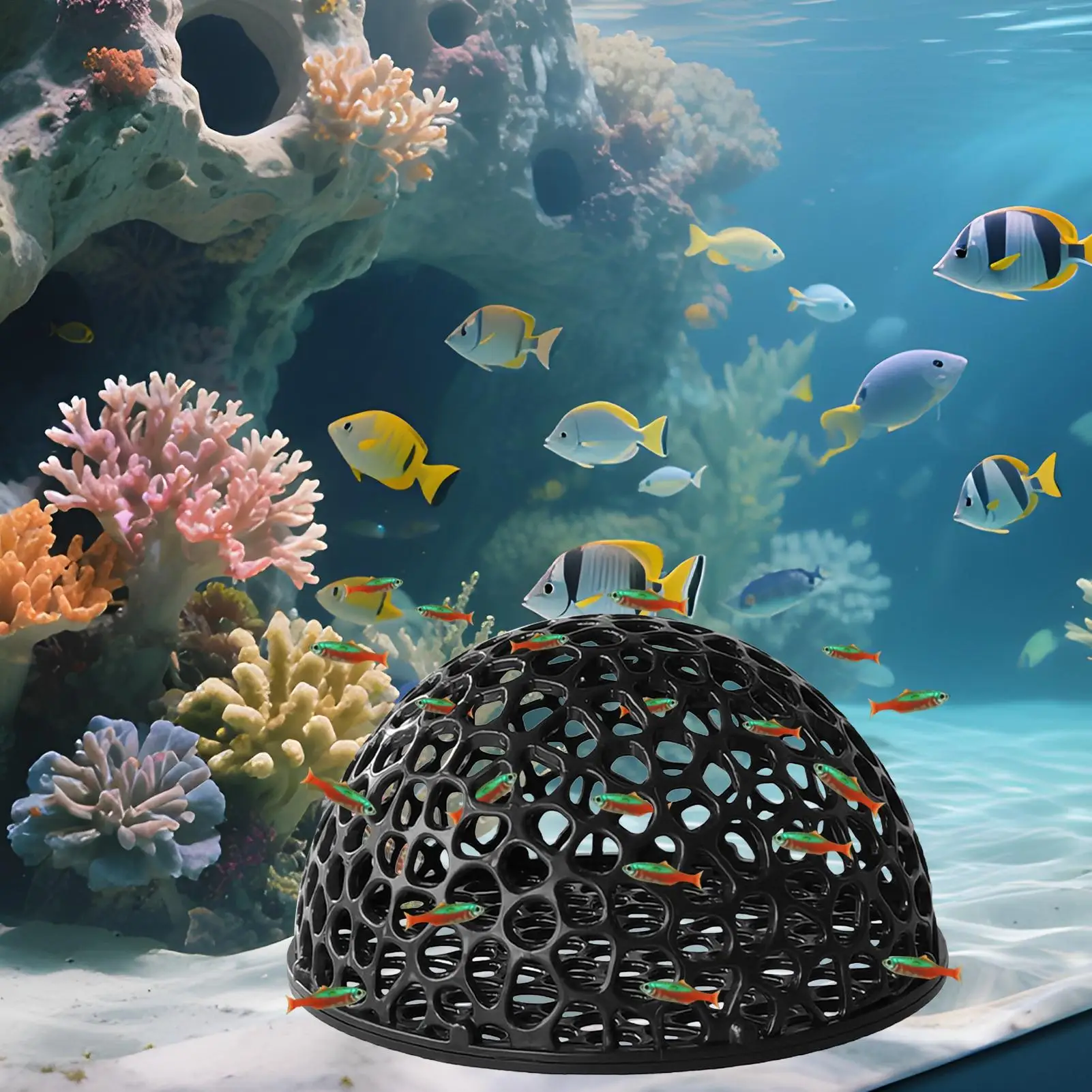 Aquarium Garnelenhaus Höhle Mini poröses Betta Haus Fisch versteckte Flecken Garnelenunterschlupf Garnelenzuchtnest für Aquatic Decor
