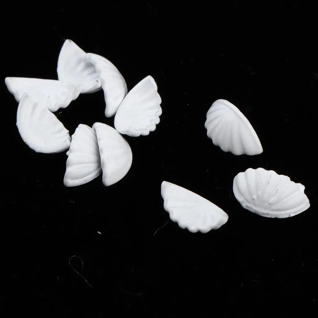 

Miniature Shell Drawer Handles Vintage House Decor Tiny Black Doorknobs for 1 6 Dollhouse DIY Furniture Accessories Kit