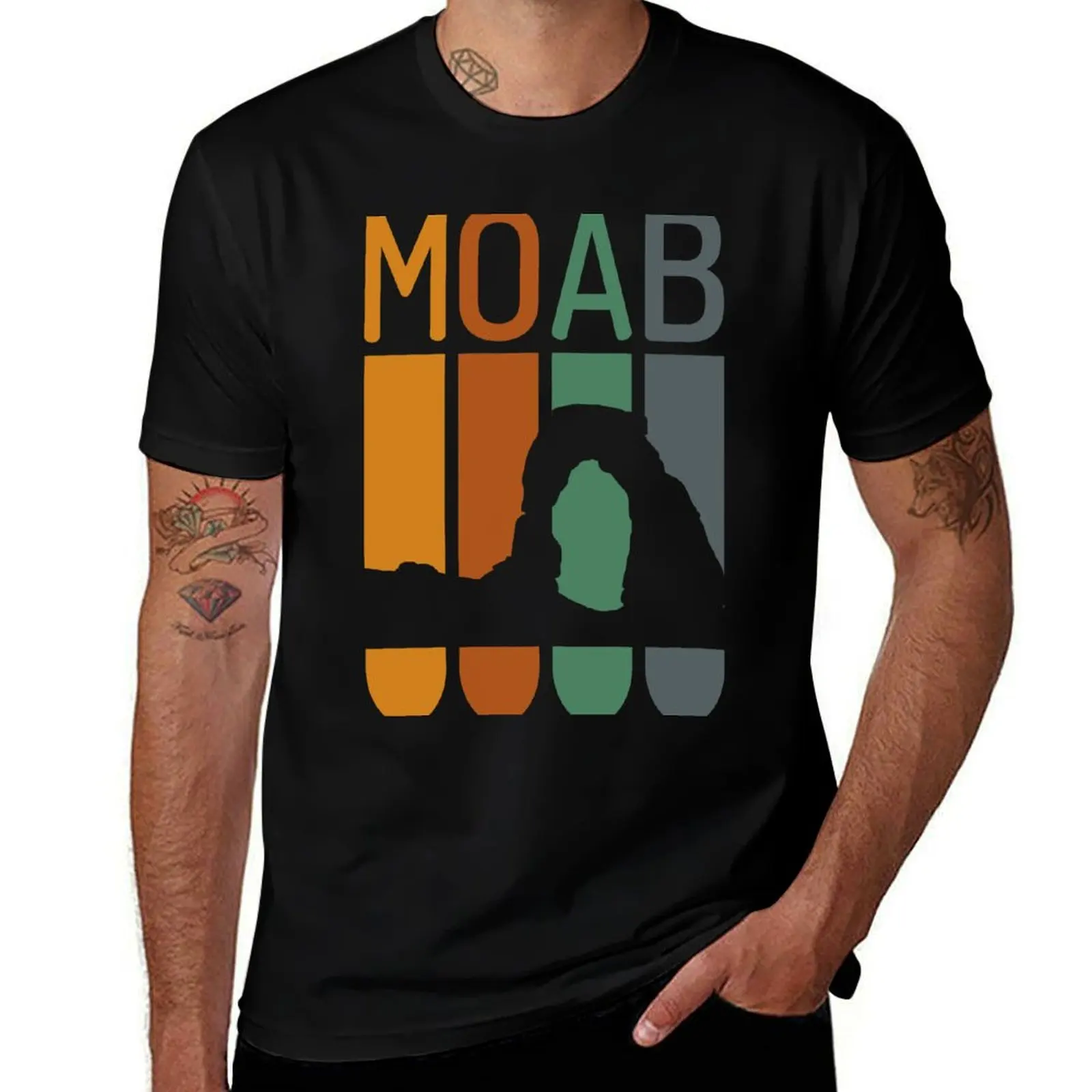 Moab Utah T-Shirt Work Wear Simple Tee Shirt
