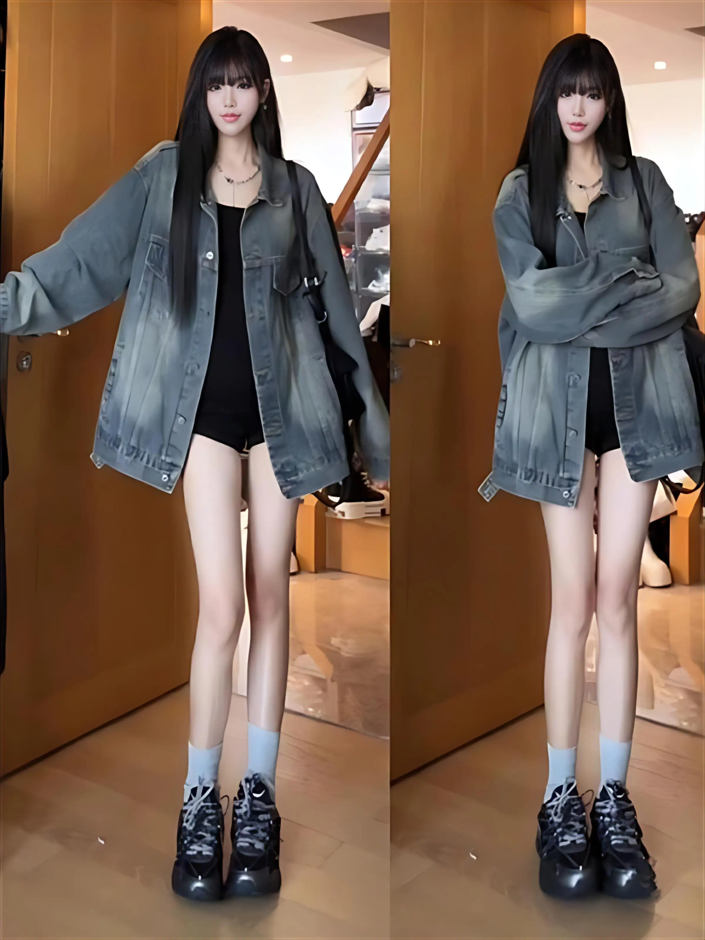 デニムコート ジャケット 女性用 レディース 夏 キャンバス ミニマリスト ポケット付き 軽量 ドロップショルダー サッシュ オープンワーク ビーチウェア エアリー