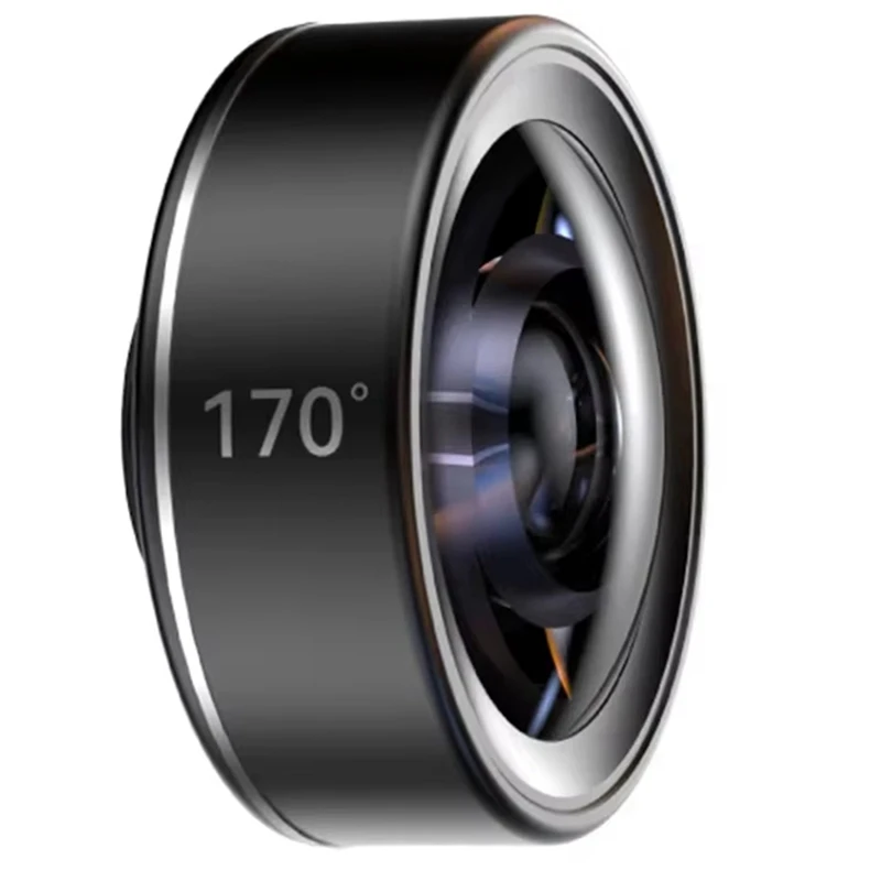 170 Full Screen Fisheye Phone Lens Full Screen Distortion Free Fisheye Phone Lens Mobile Phone External Lens