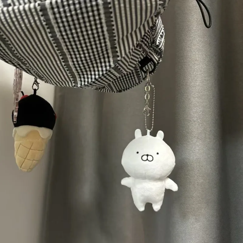 Vintage Usamaru Rabbit Doll Pink Cute Bag Pendant Keychain Mini Stuffed Toy Student Backpack Hanging Ornament Girls Gift view 3
