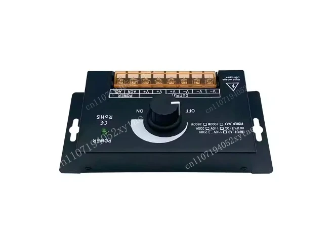 220V Single color high voltage Knob dimmer 2500W monochrome led strip controller dual control of manual rotation & RF 3K remote