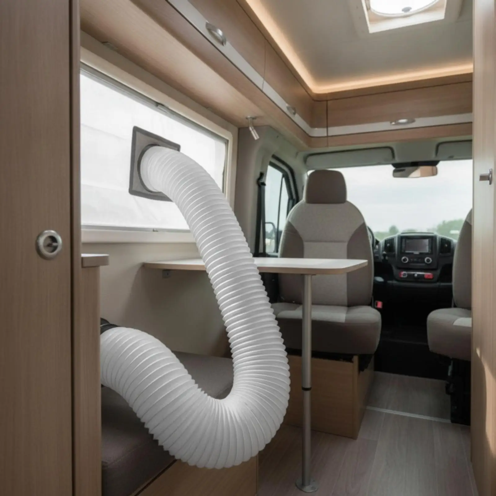 Car Window Sealing Cloth Reflective Car Window Seal with Hose Opening Tight Fit Windproof