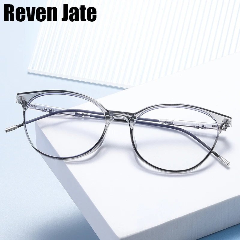 Reven 81235 TR90 Round Glasses Frame Men Women Vintage Prescription Eyeglasses Frame Myopia Optical Spectacles Anti Blue Ray