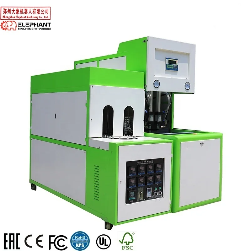 Customized Easy Operate PLC Controlled YM-2000 Semi Automatic 2 Cavity 250ml/500ml PET Blowing Machine For Alcohol Hand-washing