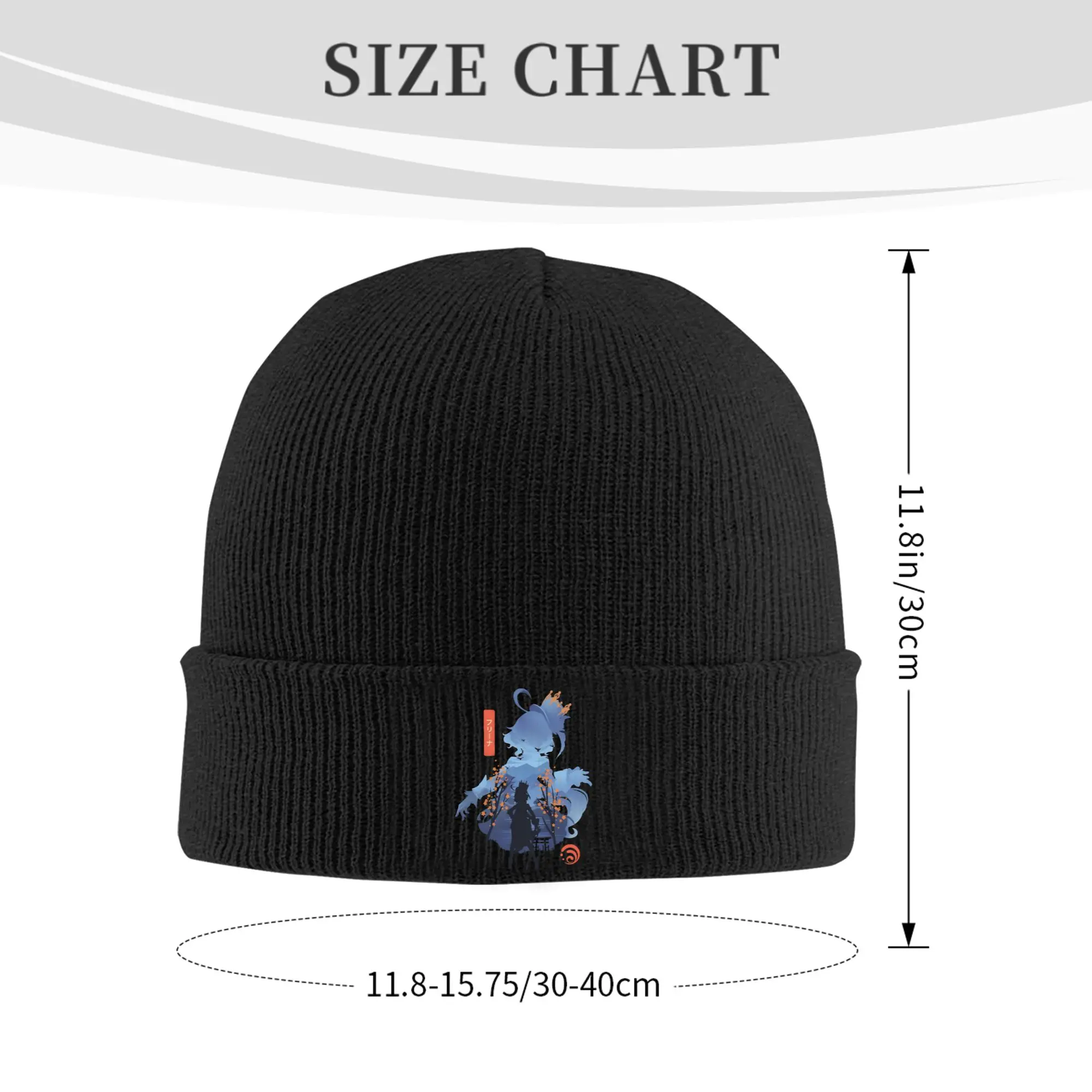 Furina Hat Autumn Winter Beanie Ski Genshin Impact Game Cap Female Male Acrylic Bonnet